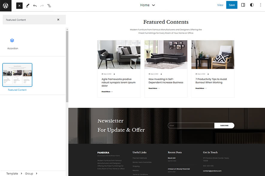 Furnitrix Pro - Featured Content