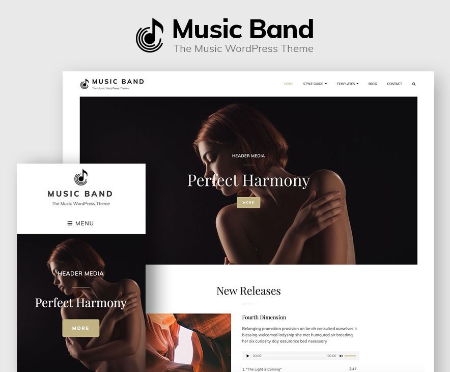 My Music Band Theme Screenshot