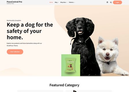 PawsCentral Premium WordPress Theme