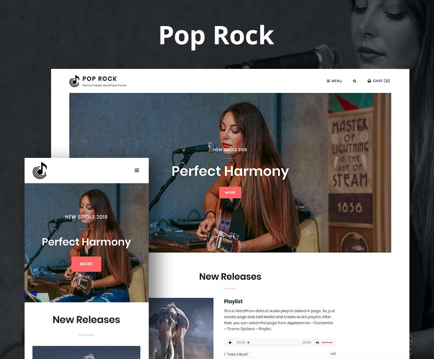 Pop Rock Theme Screenshot