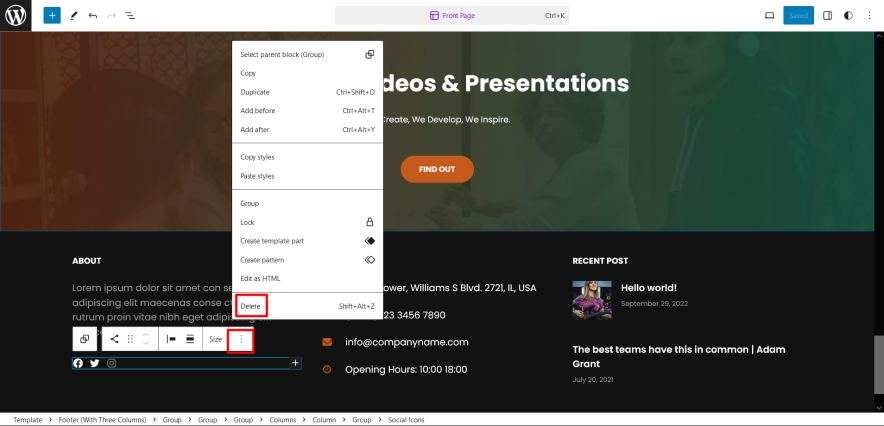 delete social media icon